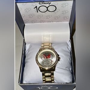 Disney Watch with Red and Silver Details